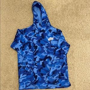 Nike Camouflage Shirt-Style Hoodie (Boys)